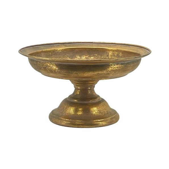 COPA ELEVADA FONDO ABOMBADO D36 H20 ORO METAL