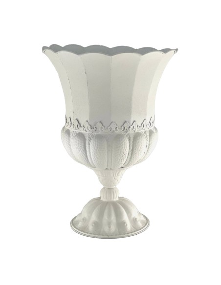 COPA CON BORDES ONDULADOS D41 H59 BLANCO