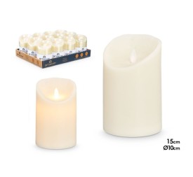 VELA LED CREMA ANCHA ALTA