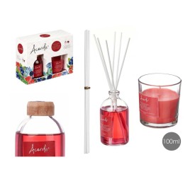 SET MIKADO 100ML VELA 30H FRUTOS ROJOS