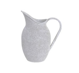 JARRON METAL 21X15X26 JARRA DESGASTADO GRIS