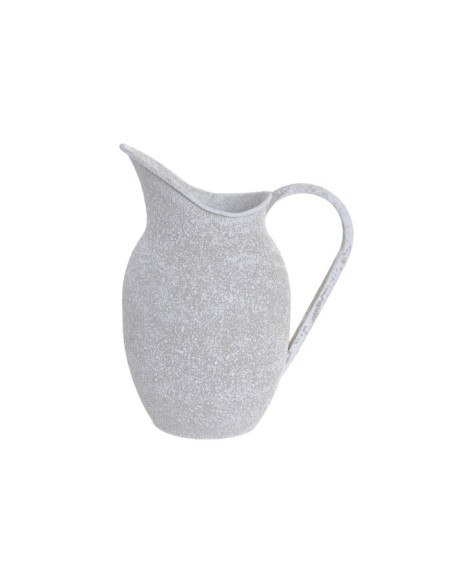 JARRON METAL 21X15X26 JARRA DESGASTADO GRIS