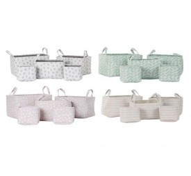 CESTA SET 5 POLIESTER 40X30X22 4 SURT.