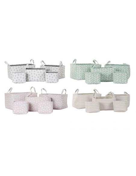 CESTA SET 5 POLIESTER 40X30X22 4 SURT.