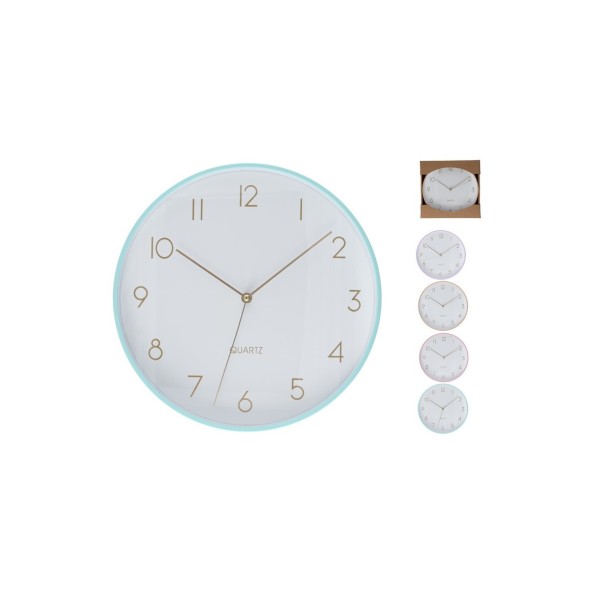RELOJ PARED FARI 4 SURTIDOS 25X4,2 CM