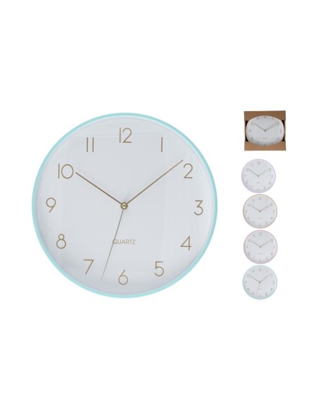 RELOJ PARED FARI 4 SURTIDOS 25X4,2 CM