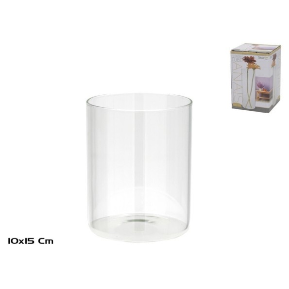 FLORERO TUBO CRISTAL ANAIS 10X15 CM