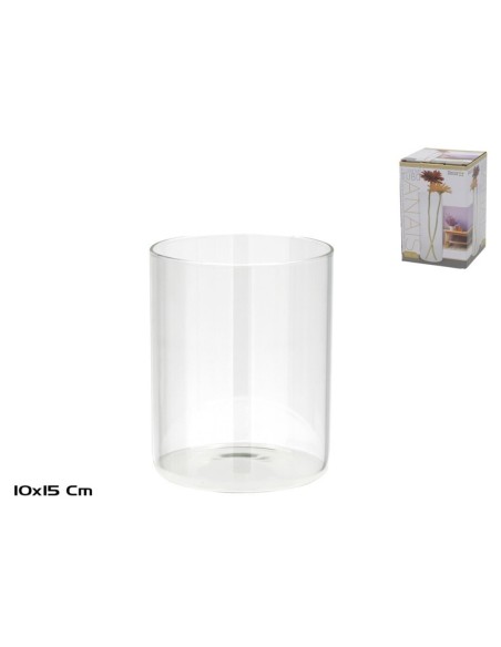 FLORERO TUBO CRISTAL ANAIS 10X15 CM