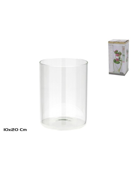 FLORERO TUBO CRISTAL ANAIS 10X20 CM