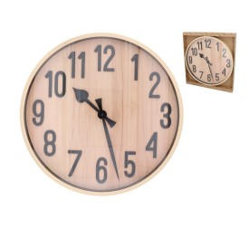 RELOJ DE PARED CEDRO  50 CM EFECTO MADERA