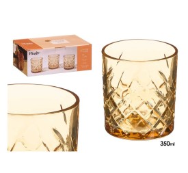 VASO TROQUELADO 350ML AMBAR