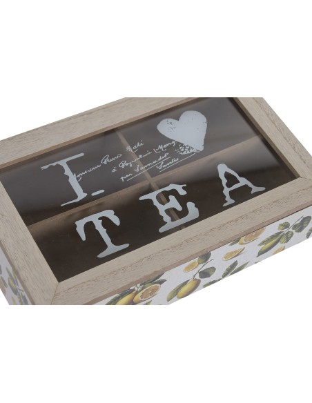 CAJA INFUSIONES MDF CRISTAL 24X14X7 LIMONES