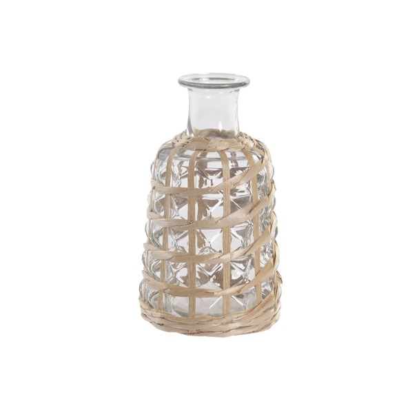 JARRON CRISTAL MIMBRE 12X12X20 NATURAL