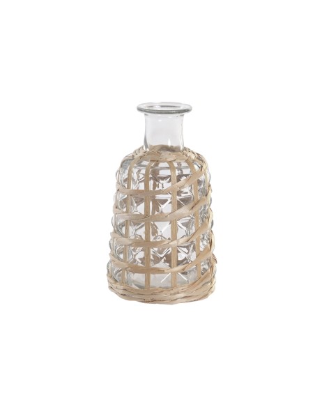 JARRON CRISTAL MIMBRE 12X12X20 NATURAL
