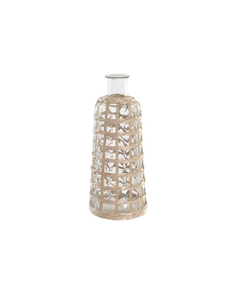 JARRON CRISTAL MIMBRE 13X13X30 NATURAL