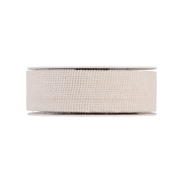 CINTA DE ALGODON 40MM X 20M BLANCO