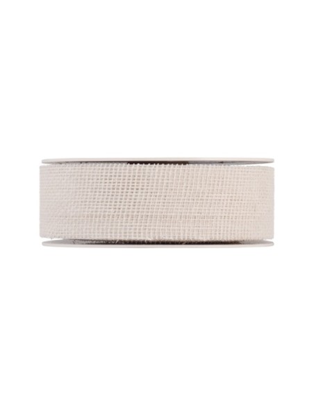 CINTA DE ALGODON 40MM X 20M BLANCO