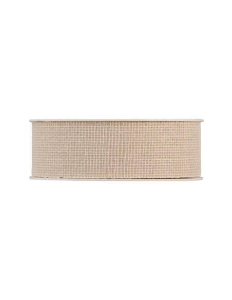 CINTA DE ALGODON 40MM X 20MT CREMA