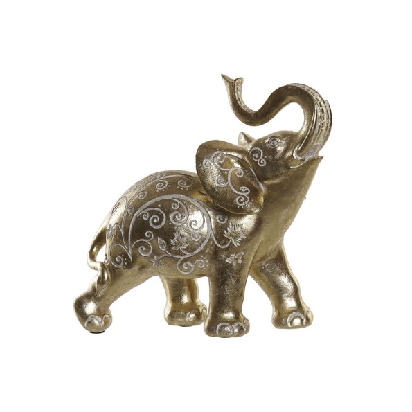 FIGURA RESINA 25X11X25,3 ELEFANTE DORADO