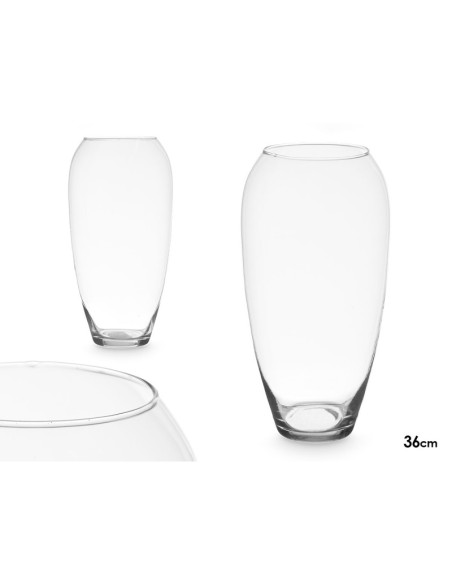 JARRON CRISTAL ABOMBADO 36CM