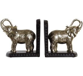 SUJETALIBROS SET 2 RESINA 35X10X17 ELEFANTES