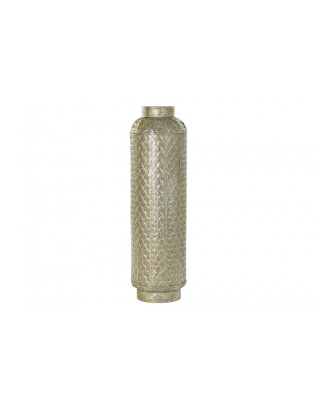 LAMPARA PIE METAL 29X29X100 DESGASTADO DORADO