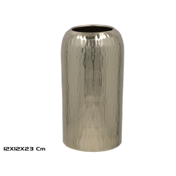 JARRON DECORATIVO ORO 12X12X23CM