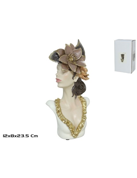 MUJER FLOR AISHURA 12X8X23.5CM