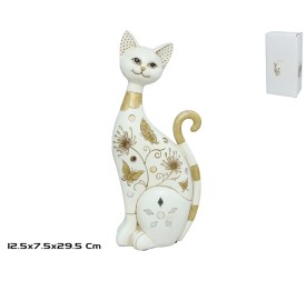 GATO PIE GOLDRIN 12.5X7.5X29.5CM BLANCO