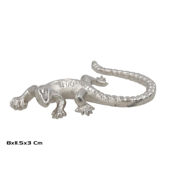 FIGURA DECORATIVA 11,5X8X3CM NIQUEL LAGARTO