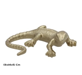 FIGURA DECORATIVA 14X13X5CM DORADO LAGARTO