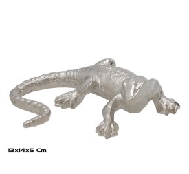 FIGURA DECORATIVA 14X13X5CM NIQUEL LAGARTO