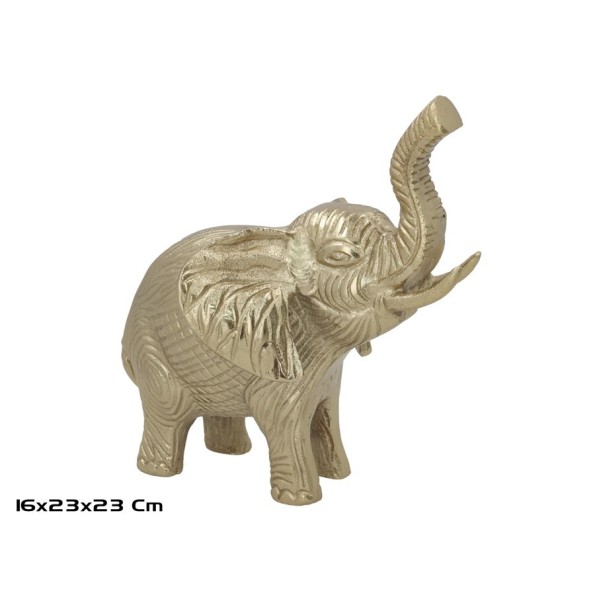 ELEFANTE 23X16X23CM DORADO ALINA