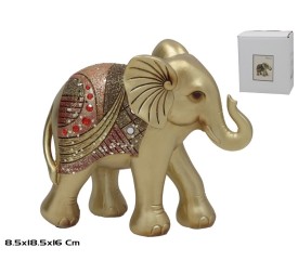 ELEFANTE RESINA DRAGA 18.5X8.5X16CM