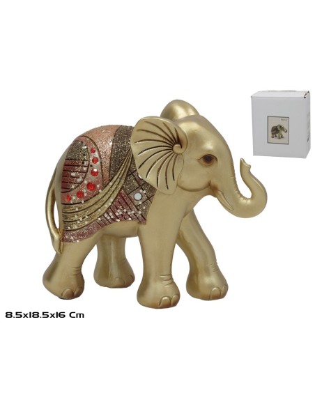 ELEFANTE RESINA DRAGA 18.5X8.5X16CM