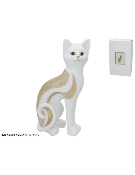GATO RESINA NUBIA 14.5X8.5X25.5CM