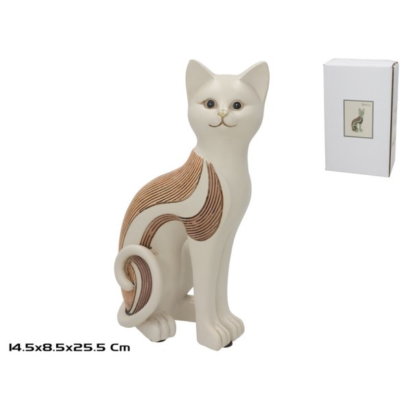GATO RESINA NEFTIS 14.5X8.5X25.5CM