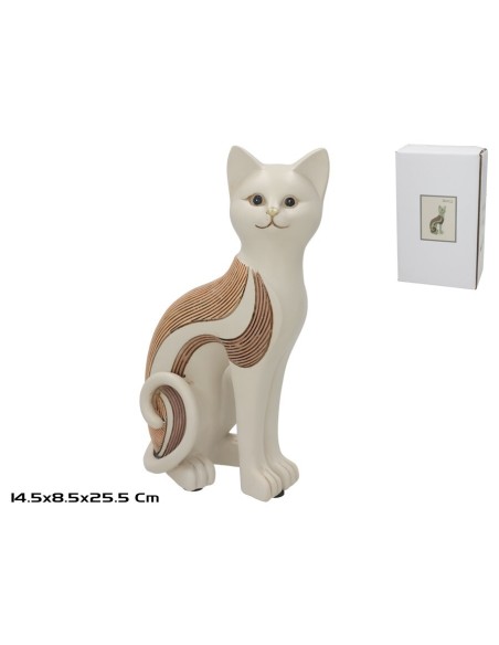 GATO RESINA NEFTIS 14.5X8.5X25.5CM