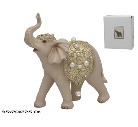 ELEFANTE RESINA NUBIA 20X9.5X22.5CM