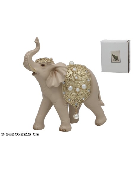 ELEFANTE RESINA NUBIA 20X9.5X22.5CM