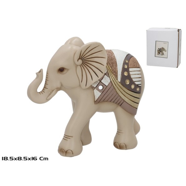 ELEFANTE RESINA NEFTIS 18.5X8.5X16CM