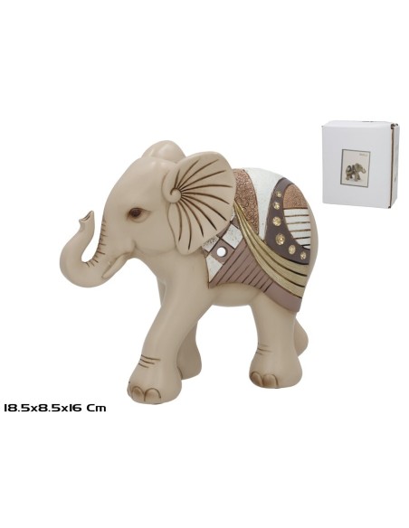 ELEFANTE RESINA NEFTIS 18.5X8.5X16CM