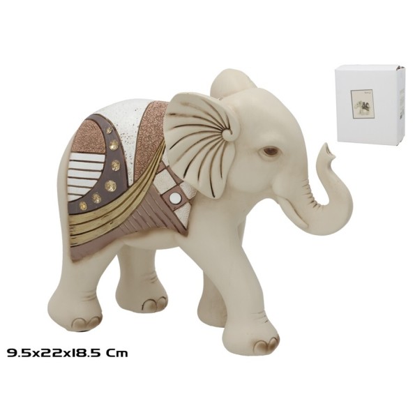 ELEFANTE RESINA NEFTIS 22X9.5X18.5CM
