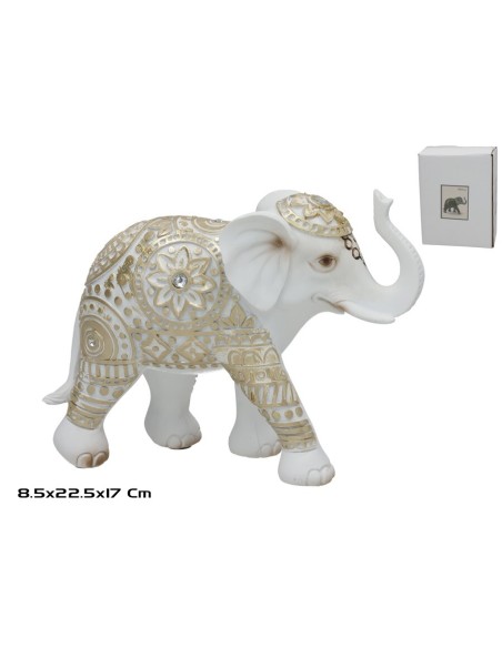 ELEFANTE RESINA NUBIA 22.5X8.5X17CM