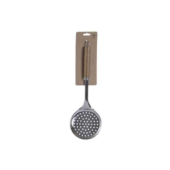 ESPUMADERA INOX ACACIA 12X4X36,4 NATURAL
