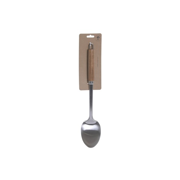 CUCHARA INOX ACACIA 7,3X4X33,5 NATURAL