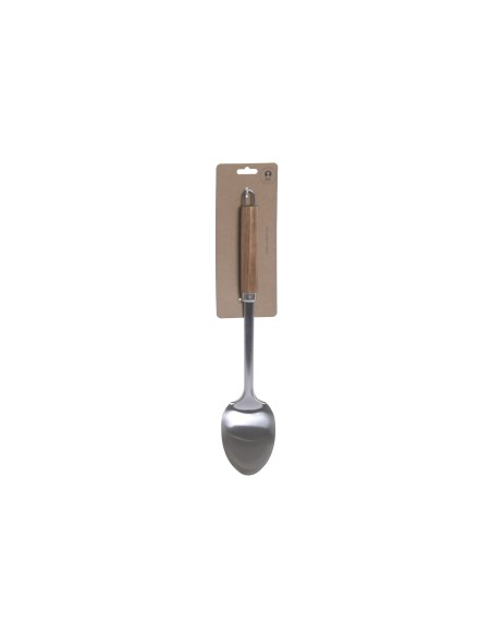 CUCHARA INOX ACACIA 7,3X4X33,5 NATURAL