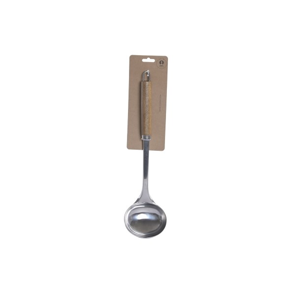 CUCHARON INOX ACACIA 9X5,5X35 NATURAL