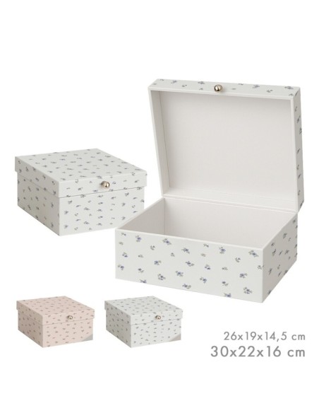 SET DE 2 CAJAS FLORES PEQUEÑAS SURT/2