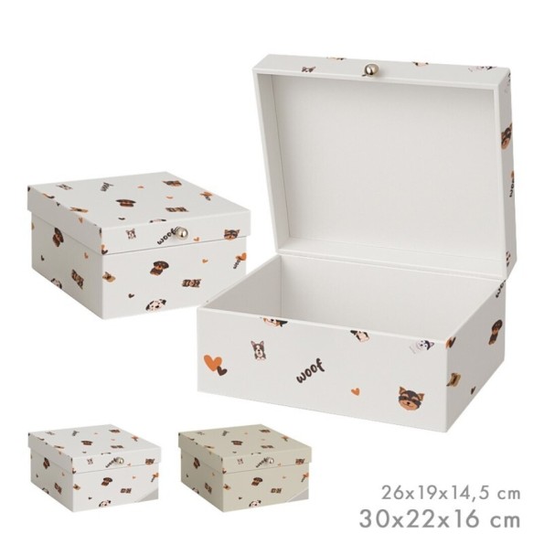SET DE 2 CAJAS LOVELY DOGS SURT/2